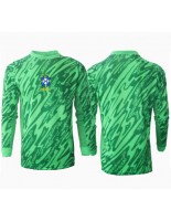 Brazílie Brankářské Domácí Dres Copa America 2024 Dlouhý Rukáv